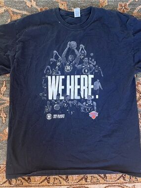 Knicks 'WE HERE' 2021 Playoffs Graphic T-Shirt